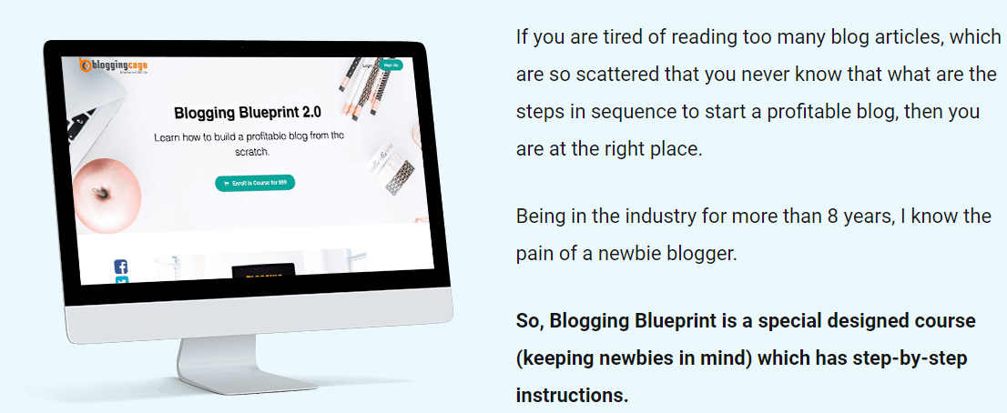 bloggingcage blogging course