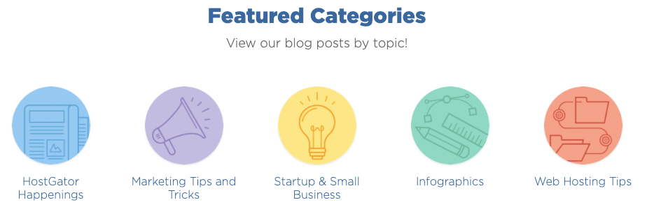 hostgator blog categories