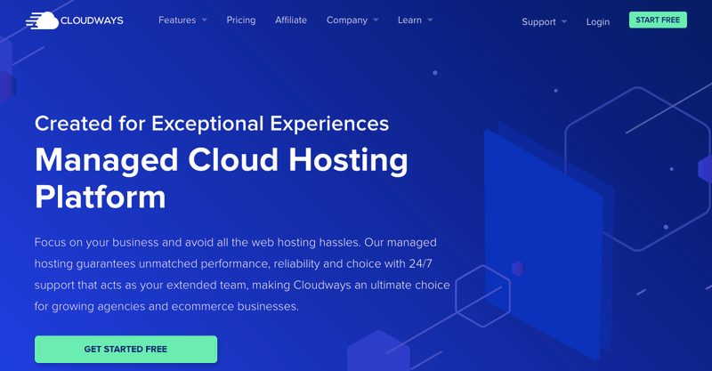 cloudways homepage