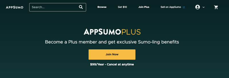 appsumo plus homepage