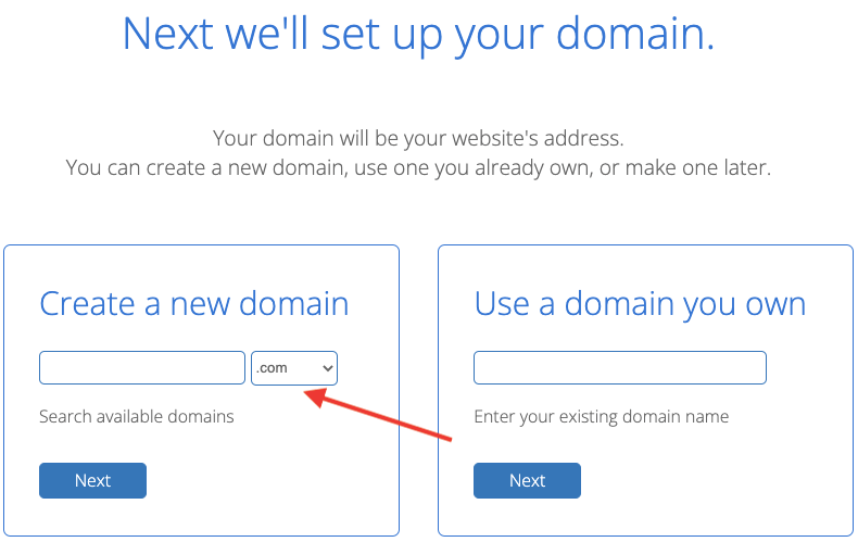 setup domain