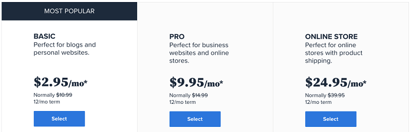 bluehost builder pricing