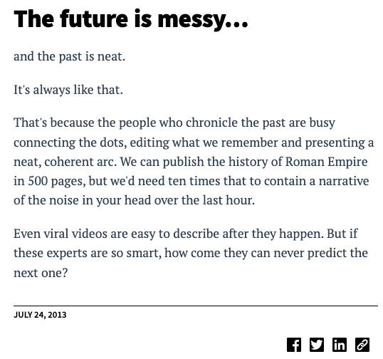 the future is messy post