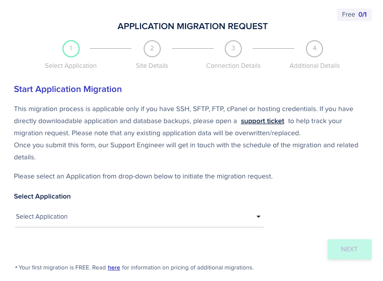 cloudways migration request
