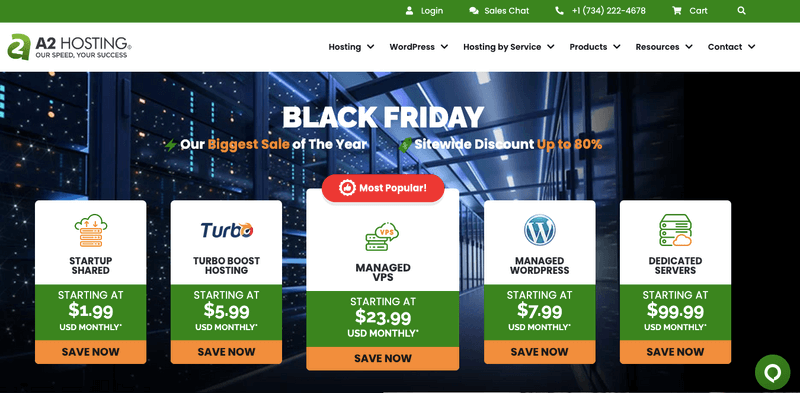 a2 hosting black friday offers