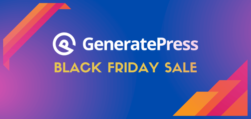 generatepress black friday sale