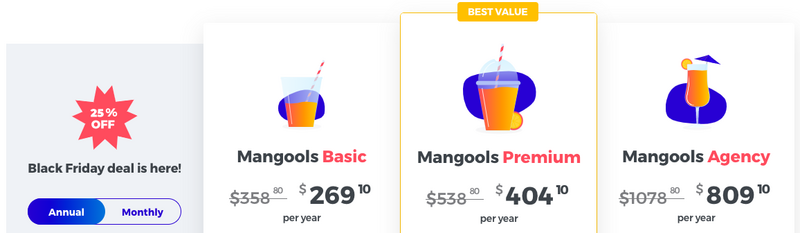 mangools black friday annual pricing