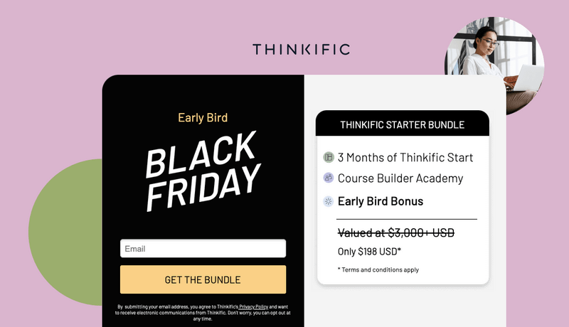 thinkific black friday page