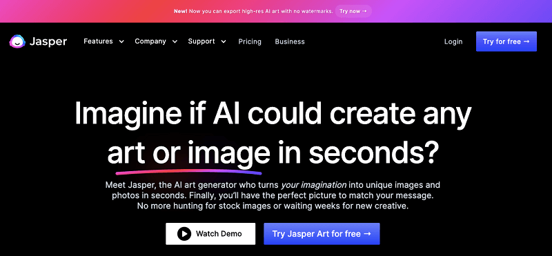jasper art homepage