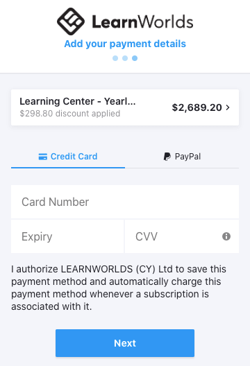 earnworlds payment details