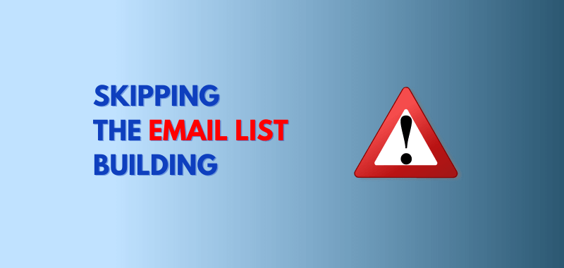 blogging mistake email list