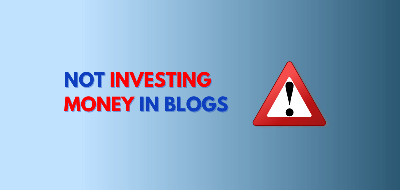 blogging mistake investing money