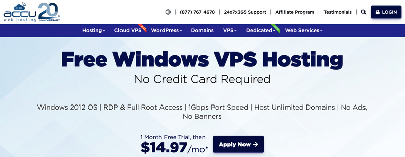 accuweb vps free hosting