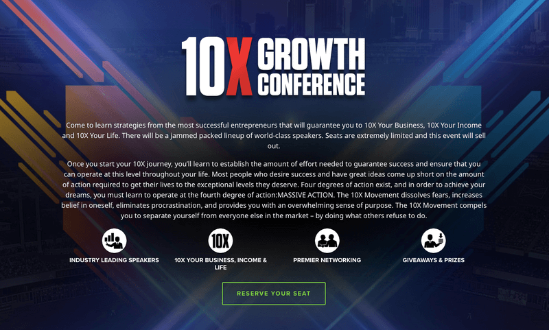 grant cardone 10x growth conference