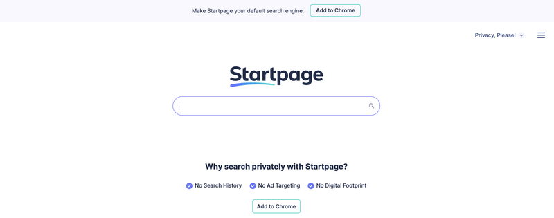 startpage conservative search engine