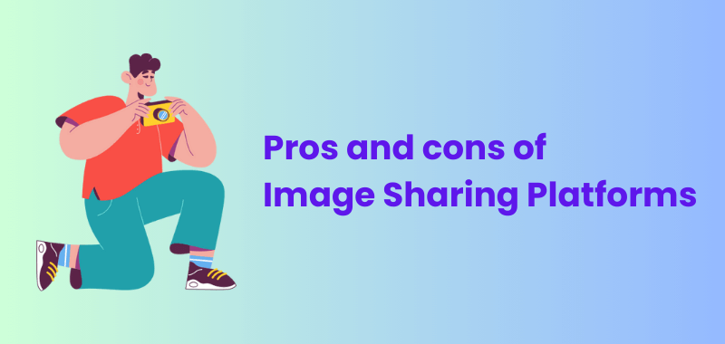 pros cons image sharing websites